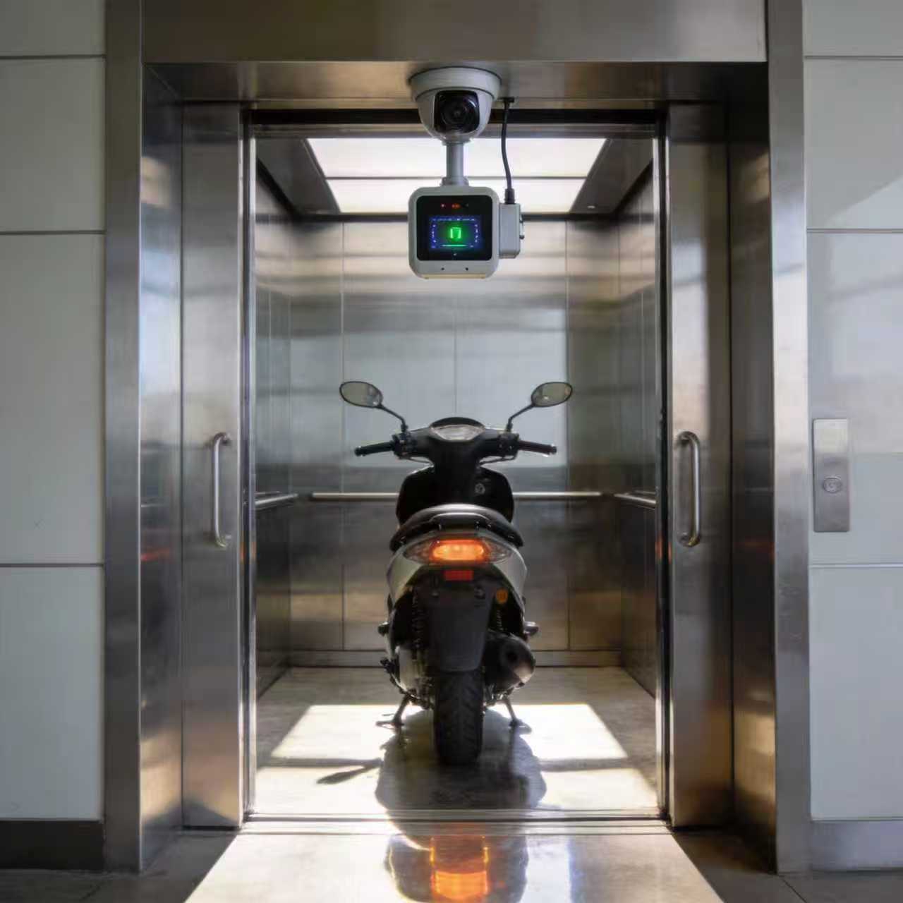 电动车进电梯检测