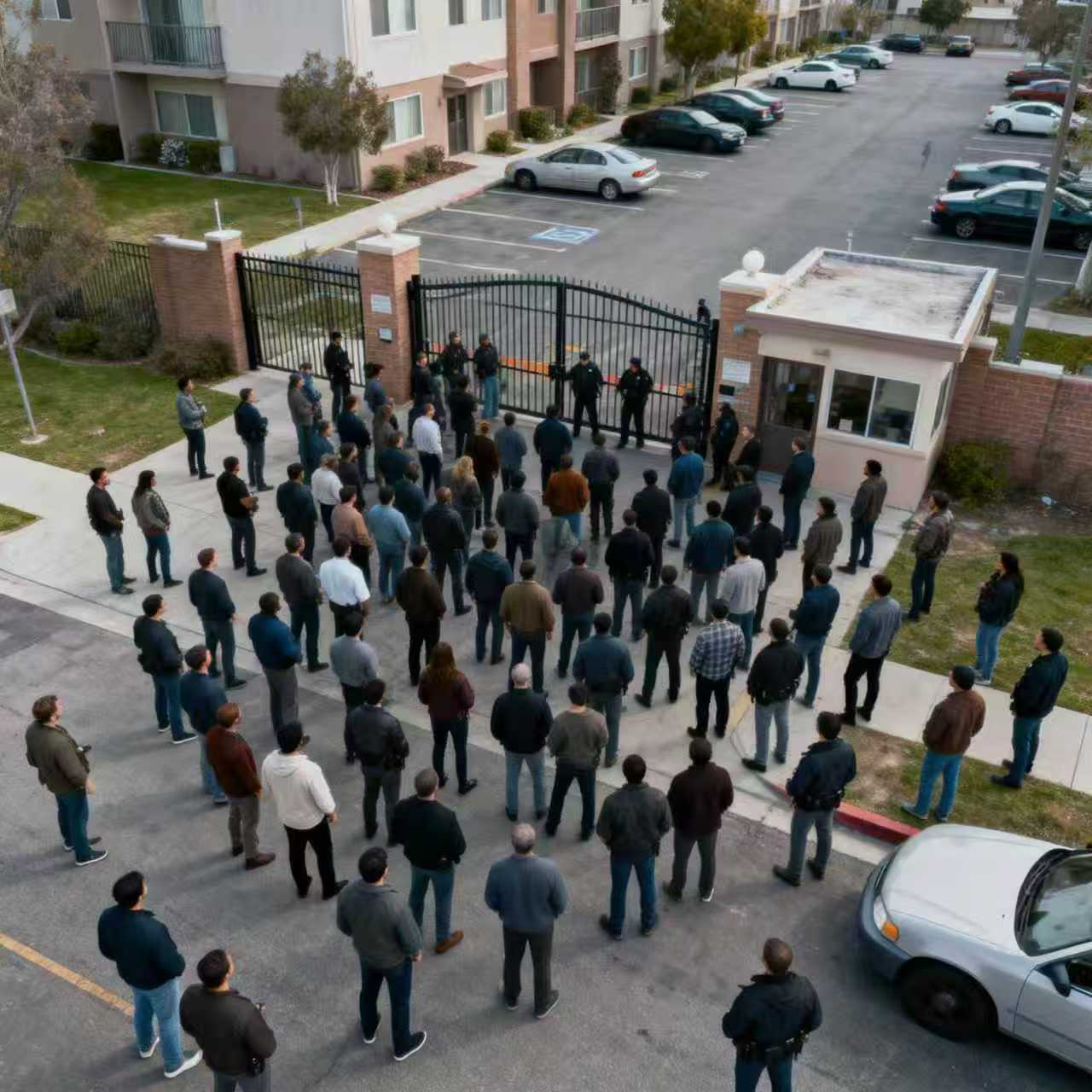 人员异常聚集检测.